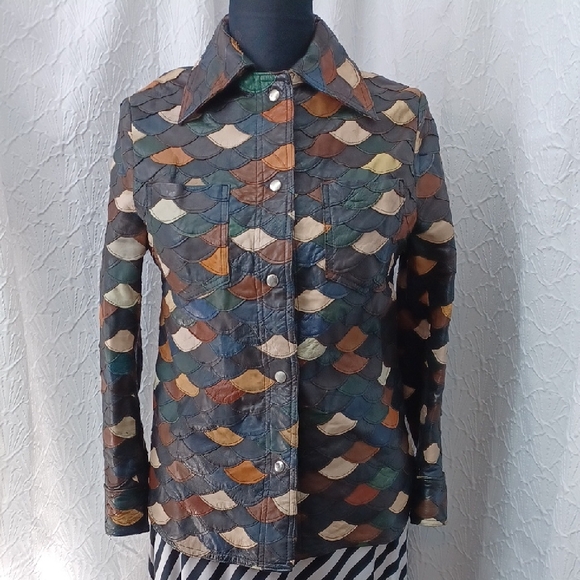 Leathercraft Vintage Fish Scale Jacket - Picture 2 of 12